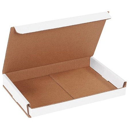 Bsc Preferred 9 x 6 x 1'' White Corrugated Mailers, 50PK BUY00029201